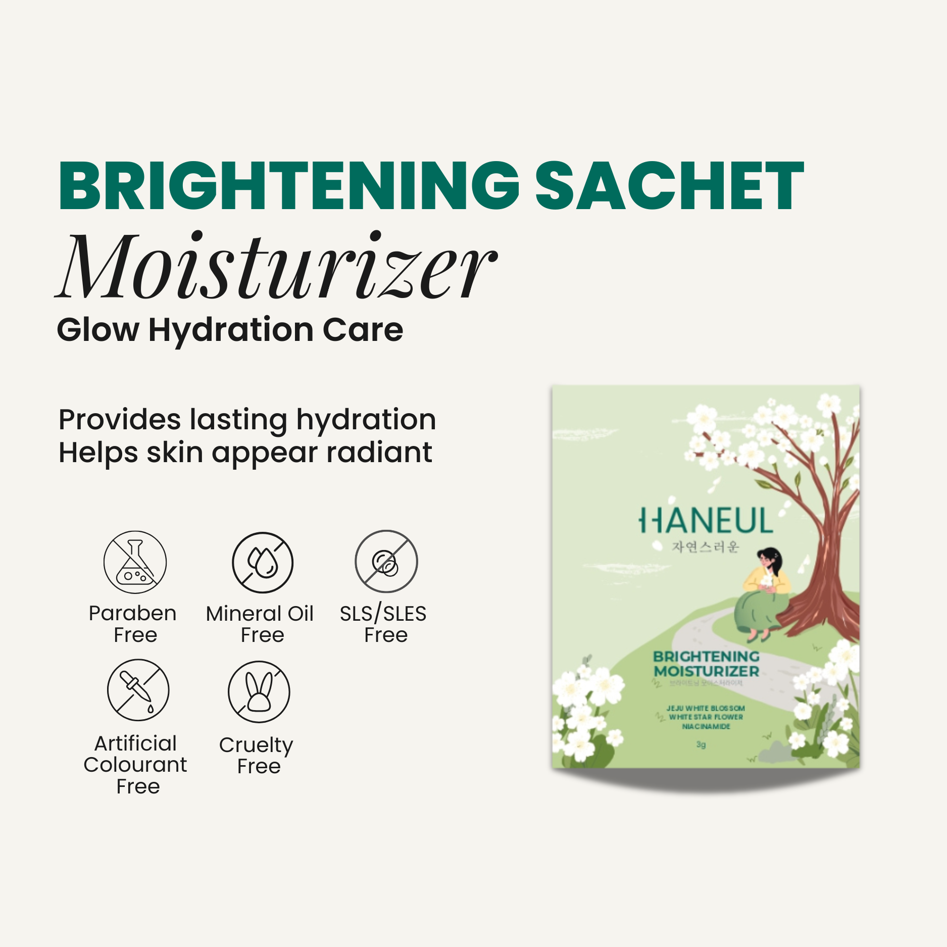 HANEUL Brightening Moisturizer Sachet 3g