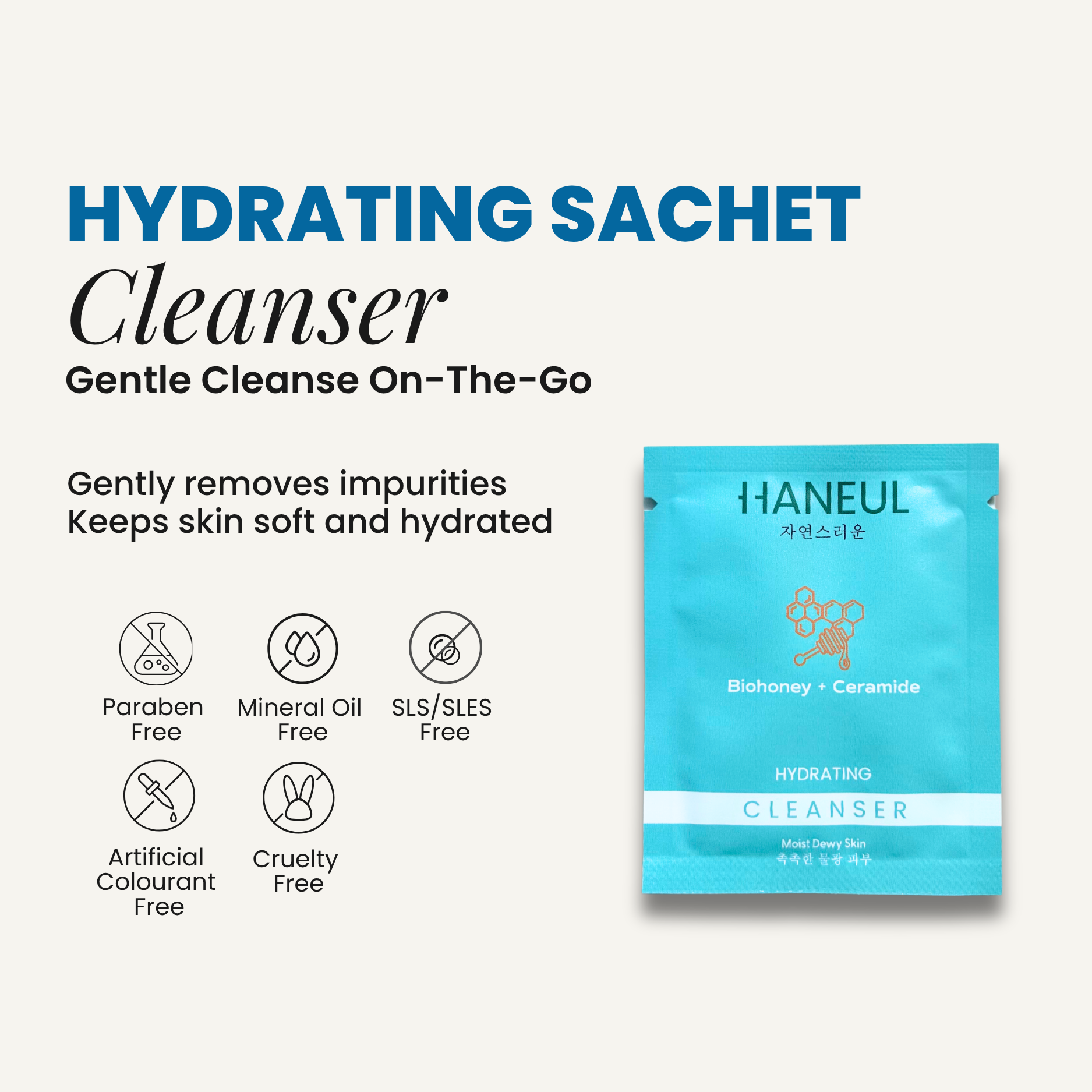 HANEUL Hydrating Cleanser Sachet 5ml
