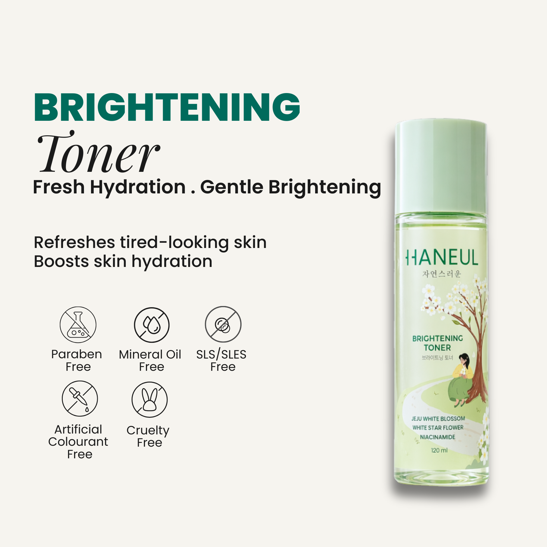 HANEUL Brightening Toner (120ml)