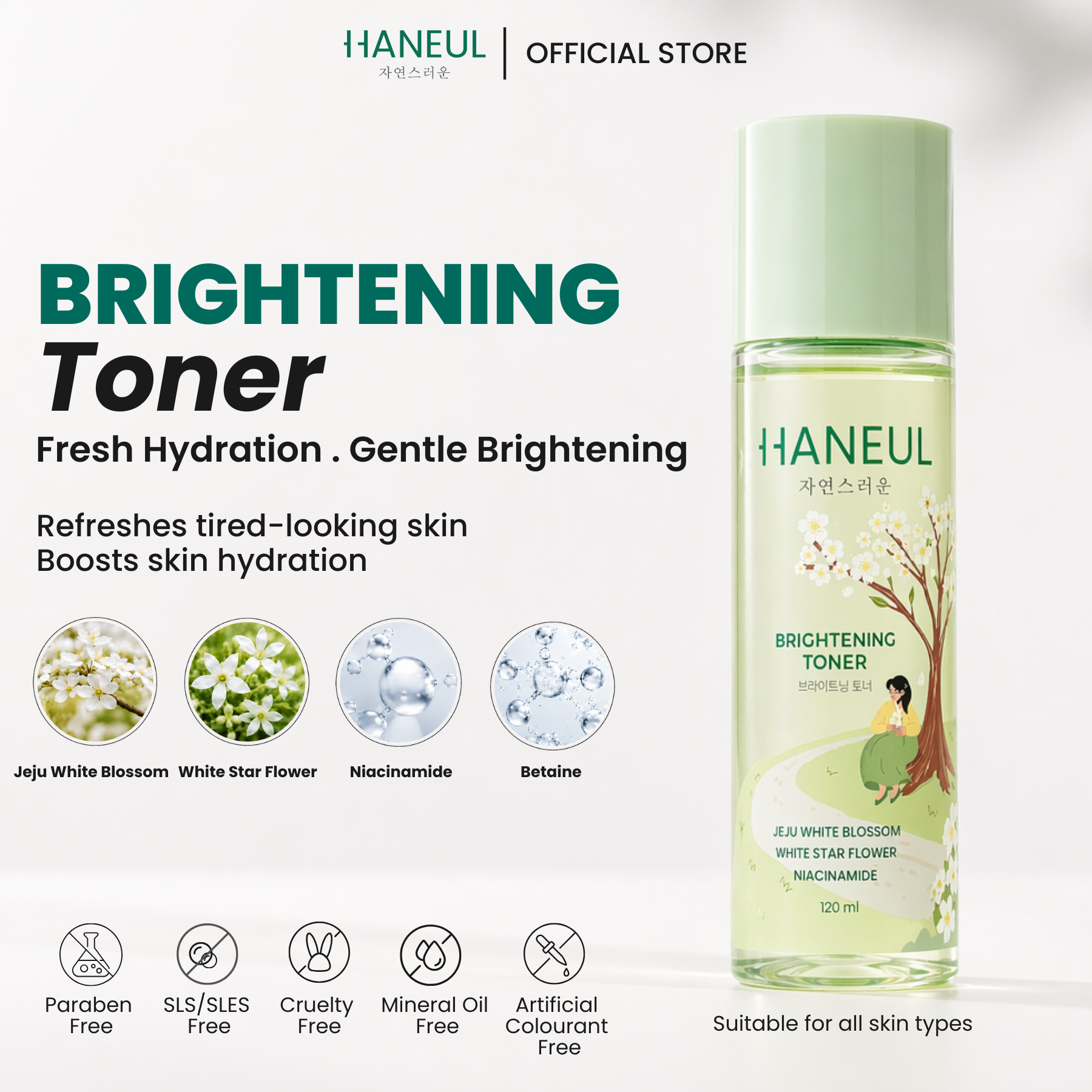 HANEUL Brightening Toner (120ml)