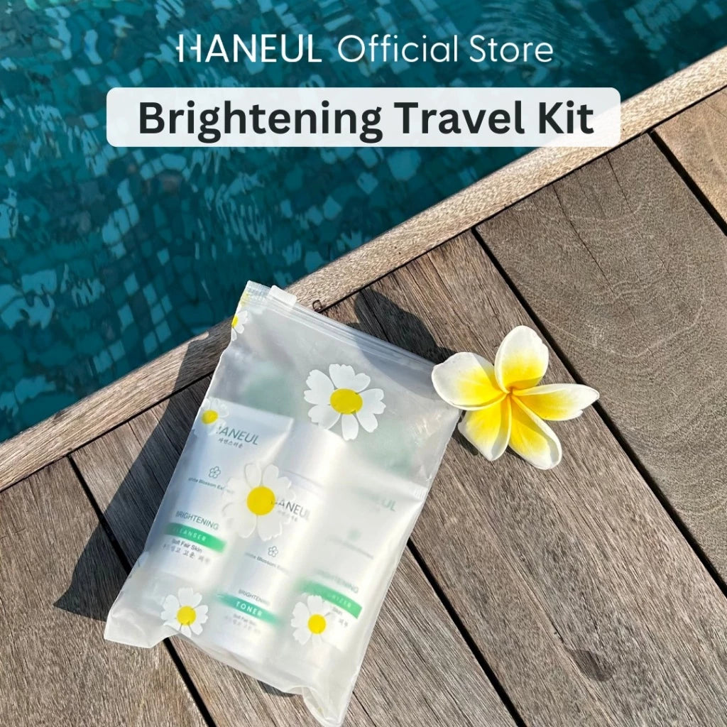HANEUL Brightening Travel Kit 3pcs (20ml Cleanser + 15ml Toner + 20ml Moisturizer)