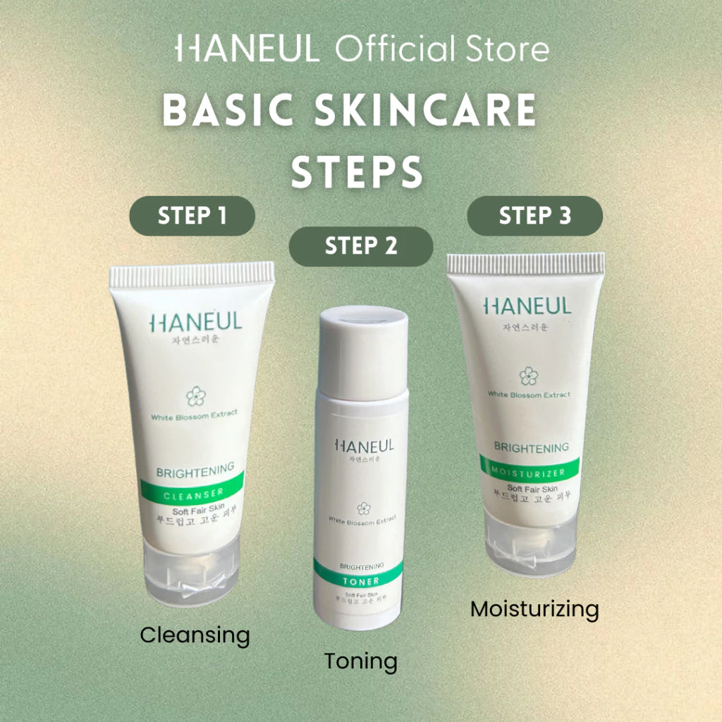 HANEUL Radiant Travel Kit 2pcs (20ml Cleanser + 15ml Toner)