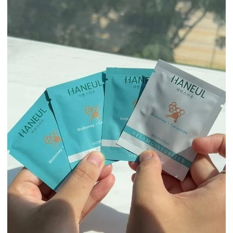 HANEUL Hydrating Sachet (5ml Cleanser + 5ml Face Mist + 3ml Emulsion + 3ml Moisturiser + 3ml Sleeping Mask)
