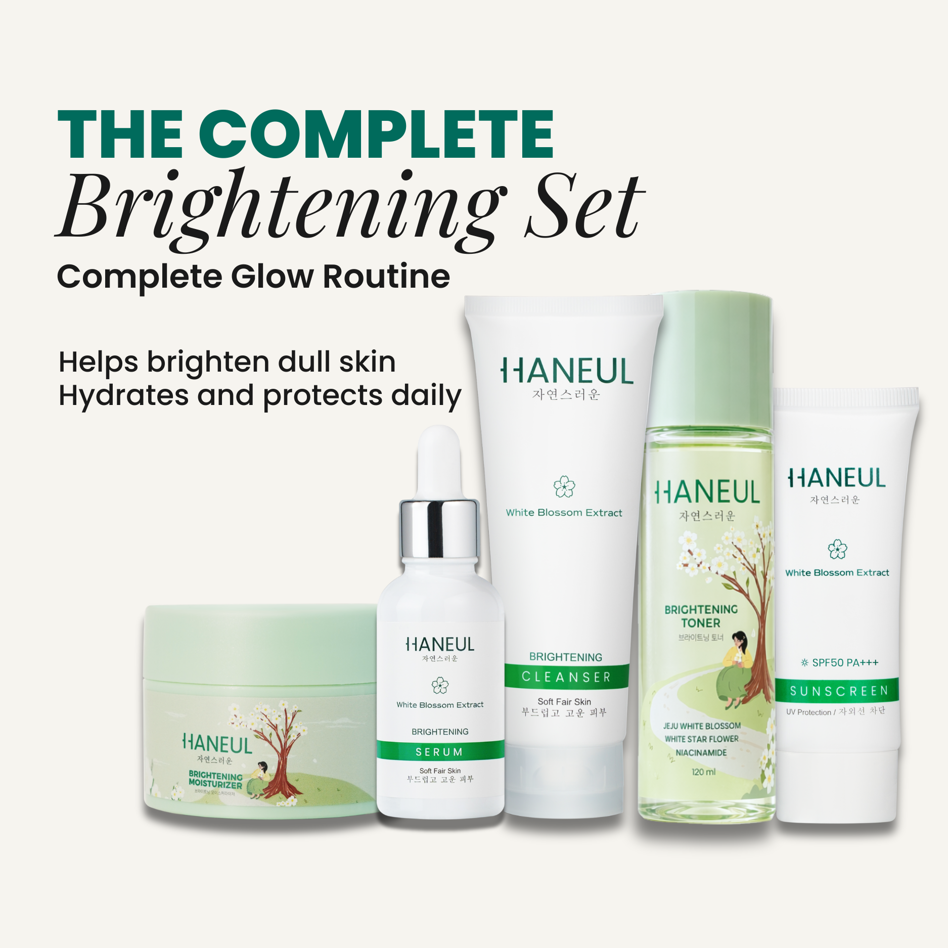 HANEUL White Blossom Brightening Set