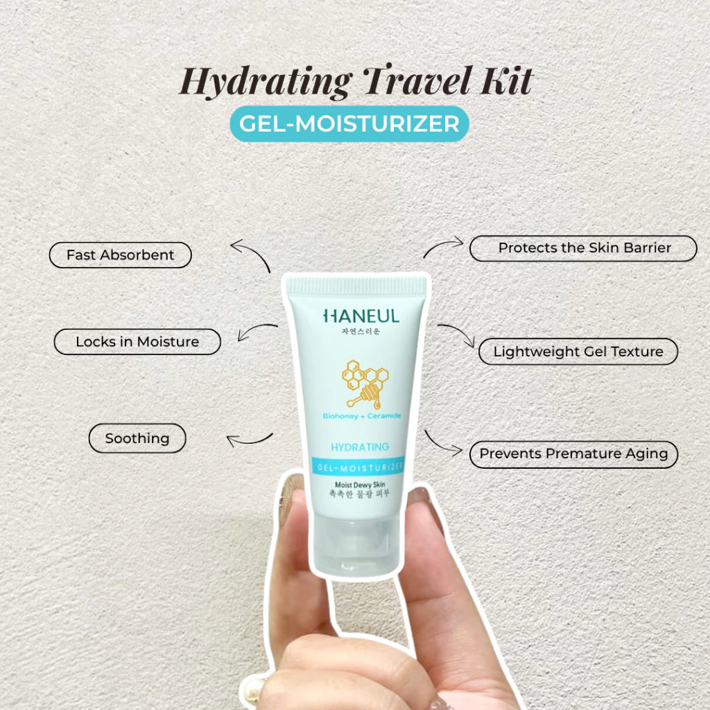 HANEUL Hydrating Dewy Travel Kit - 2pcs (15ml Face Mist + 10ml Moisturizer)
