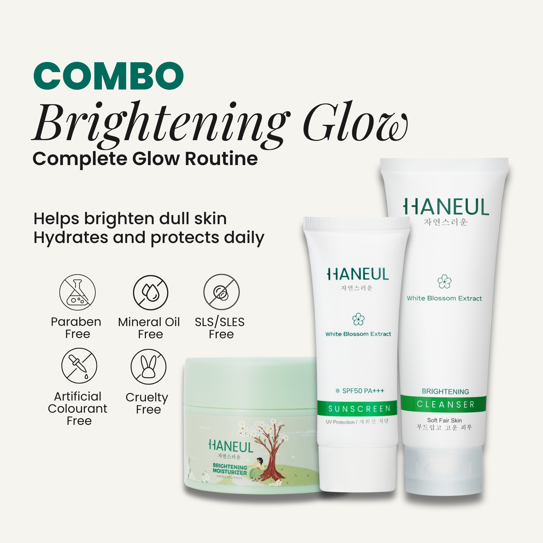 HANEUL Brightening Glow Combo