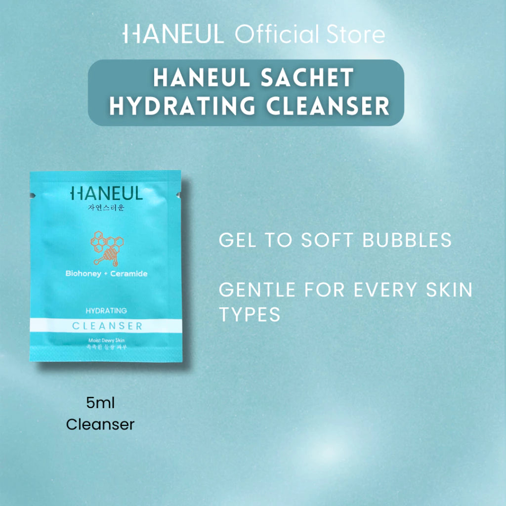 HANEUL Hydrating Sachet (5ml Cleanser + 5ml Face Mist + 3ml Emulsion + 3ml Moisturiser + 3ml Sleeping Mask)
