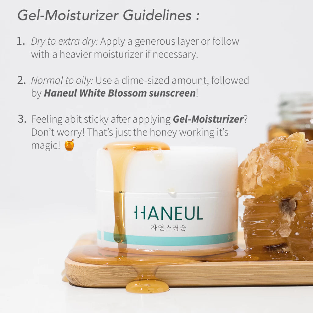 HANEUL Hydrating Gel-Moisturizer for Non-Greasy Hydration (45g) Gel Pelembab Muka