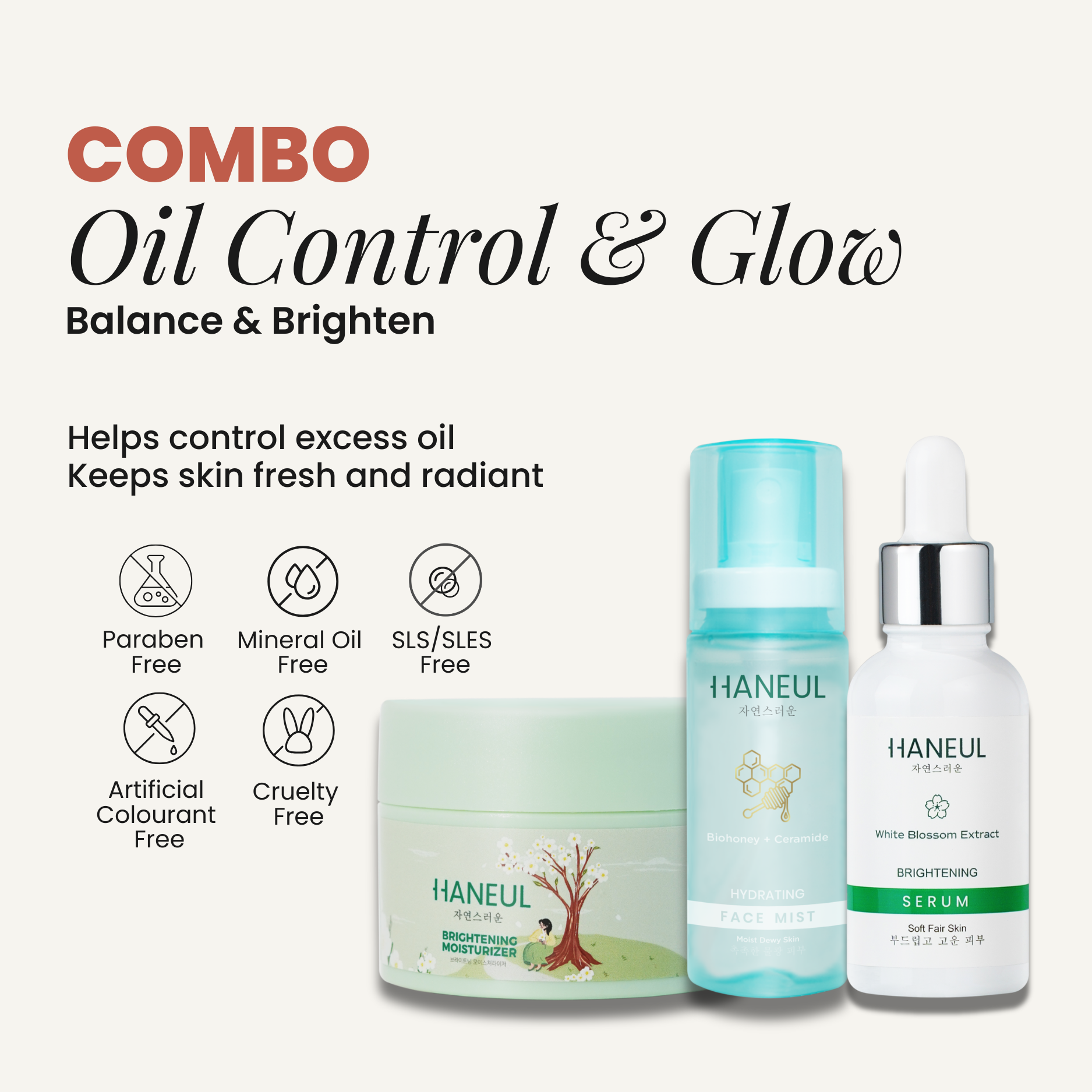 HANEUL Oil-Control & Glow Combo
