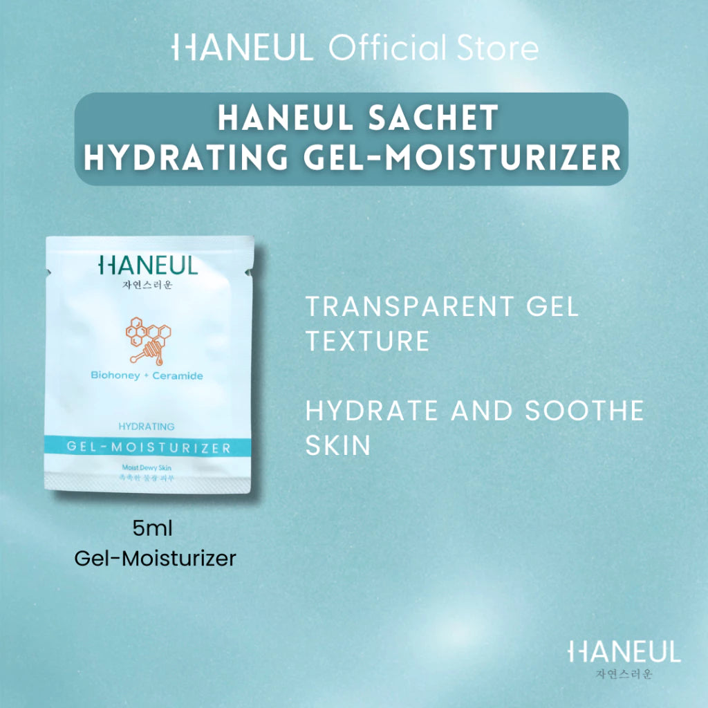 HANEUL Hydrating Sachet (5ml Cleanser + 5ml Face Mist + 3ml Emulsion + 3ml Moisturiser + 3ml Sleeping Mask)