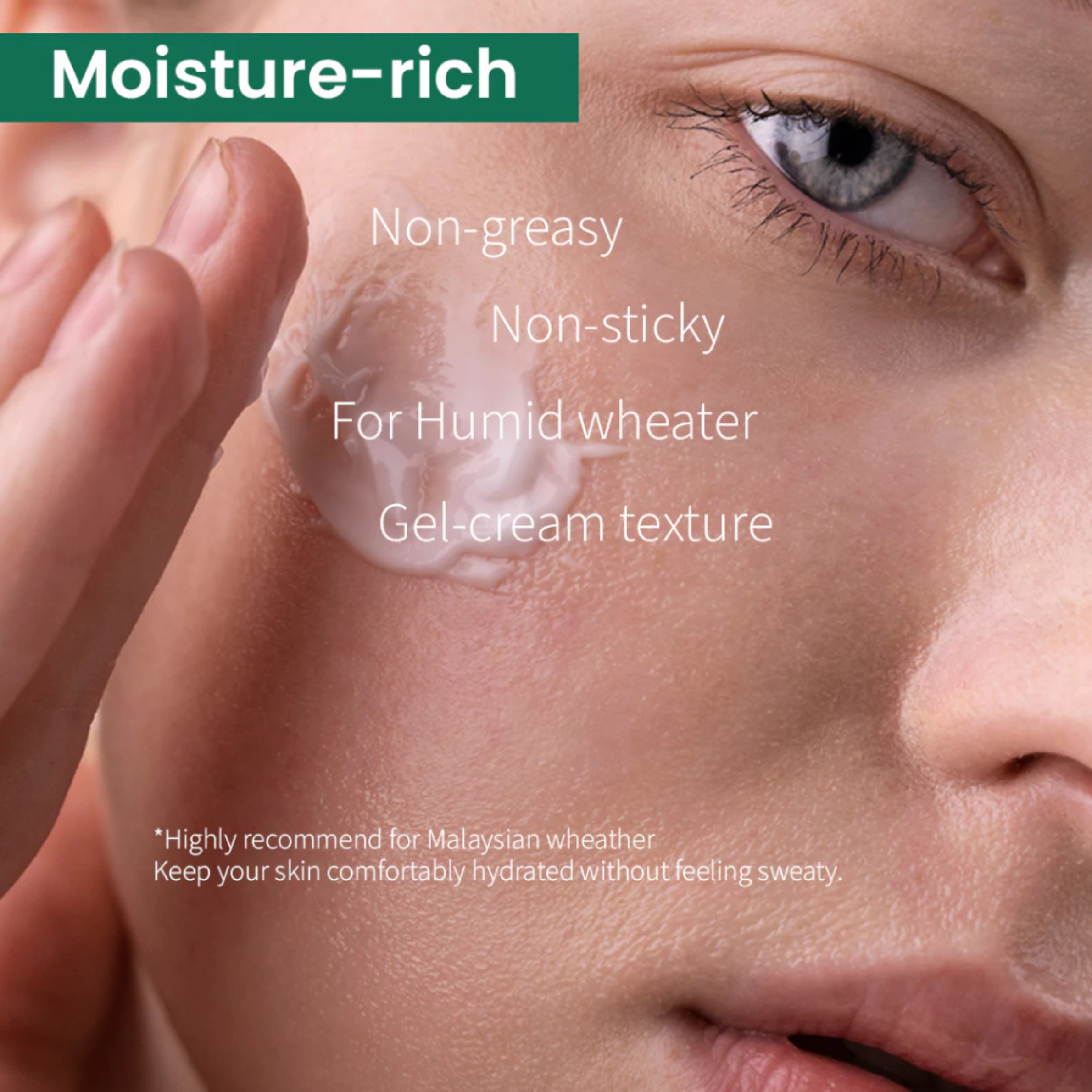 HANEUL  Brightening Moisturizer with 5x Hydration, White Blossom Extract & Niacinamide for Dull and Dry Skin [50g] Pelembab Muka