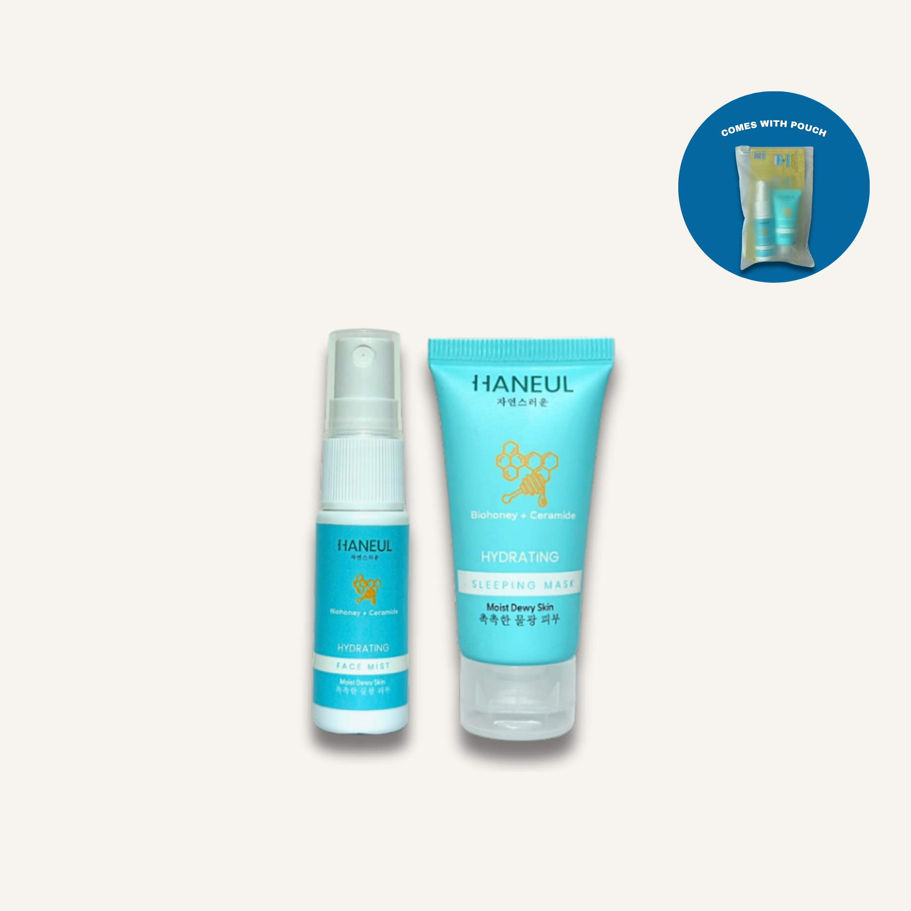 HANEUL Hydrating Dreamy Travel Kit - 2pcs (15ml Face Mist + 10ml Sleeping Mask)
