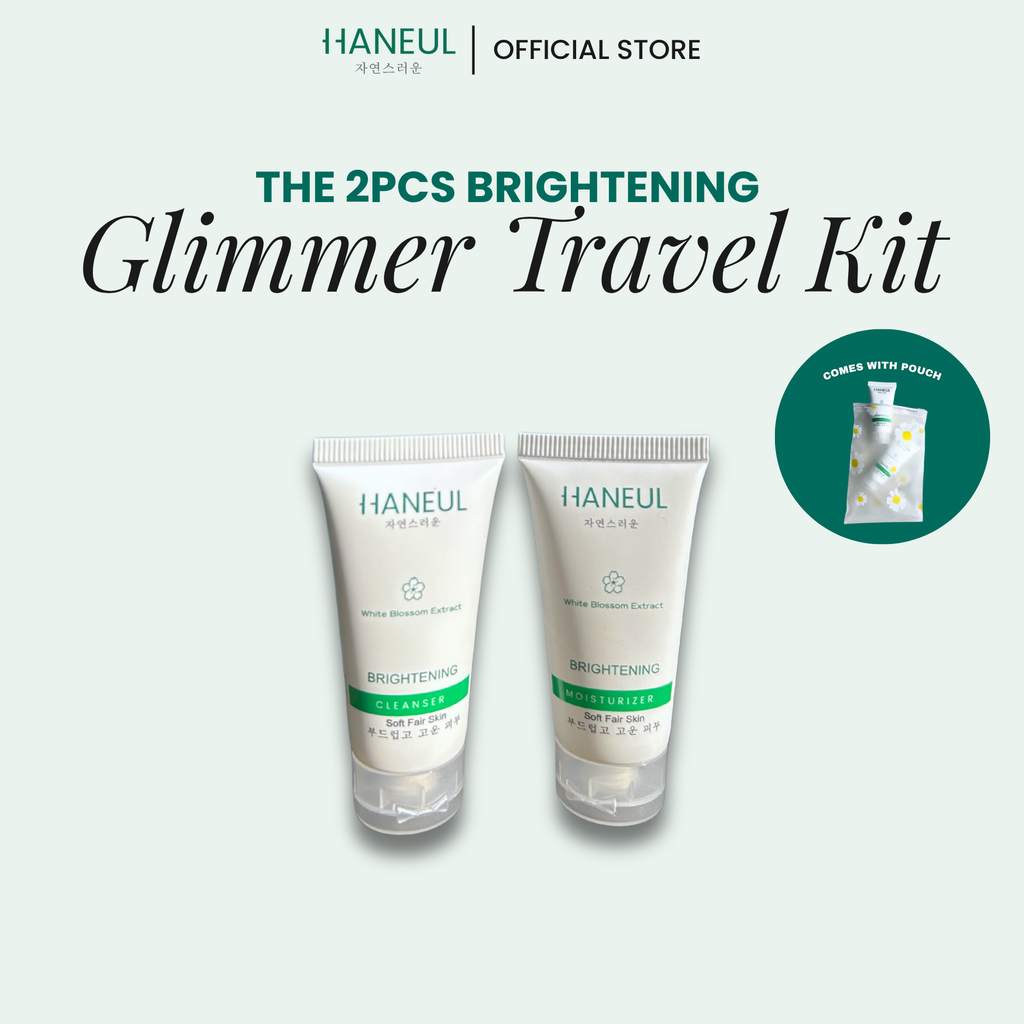 HANEUL Glimmer Travel Kit 2pcs (20ml Cleanser + 20ml Moisturiser)