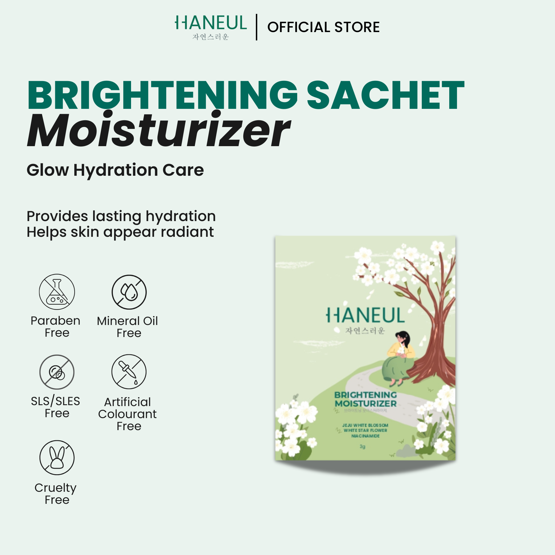 HANEUL Brightening Moisturizer Sachet 3g