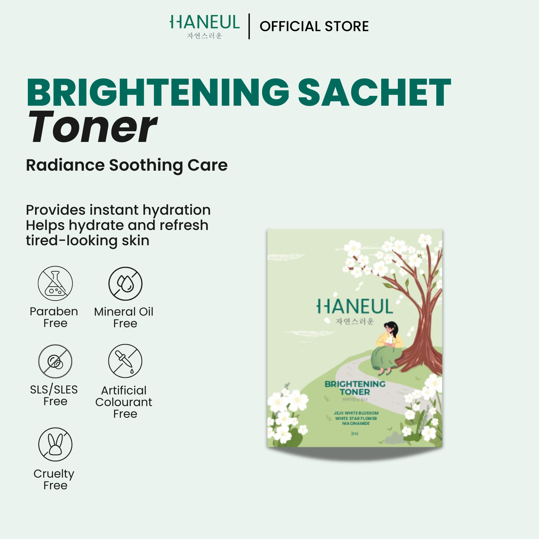 HANEUL Brightening Toner Sachet (3ml)