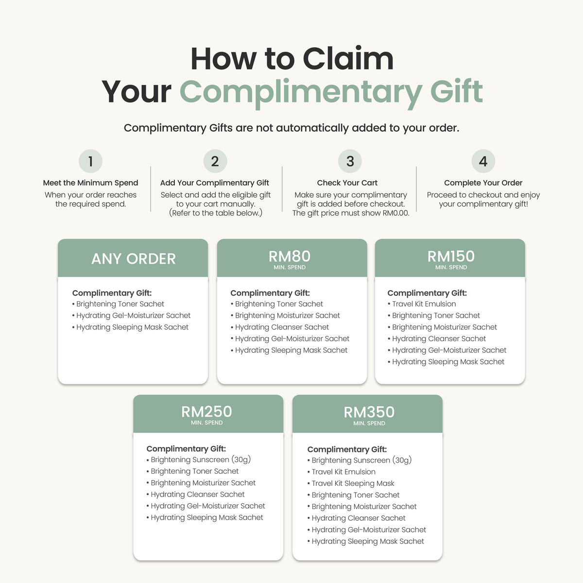 HANEUL Complimentary Gift Tier 1