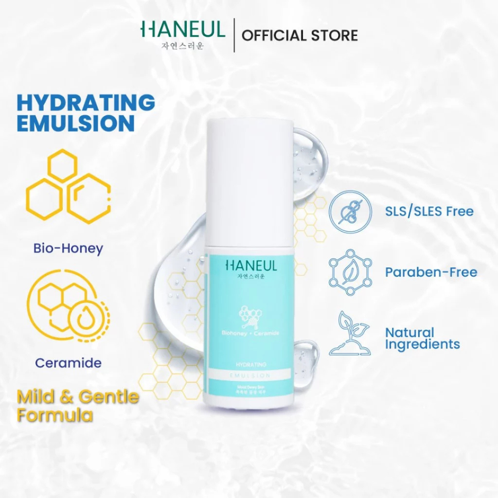 HANEUL Hydrating Emulsion with Bio-Honey & Ceramides for Superior Hydration (30ml) Serum Muka