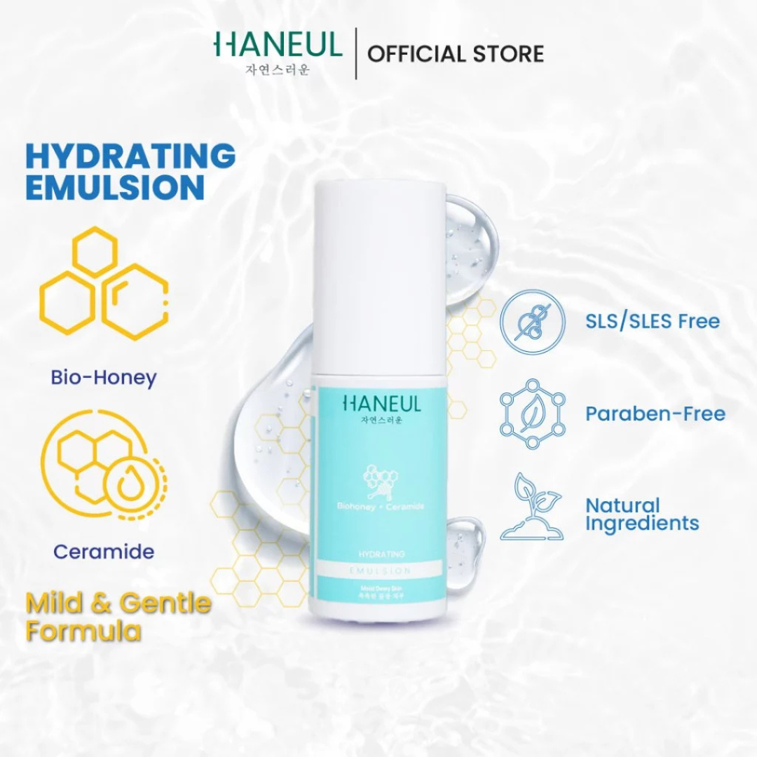 HANEUL Hydrating Emulsion with Bio-Honey & Ceramides for Superior Hydration (30ml) Serum Muka