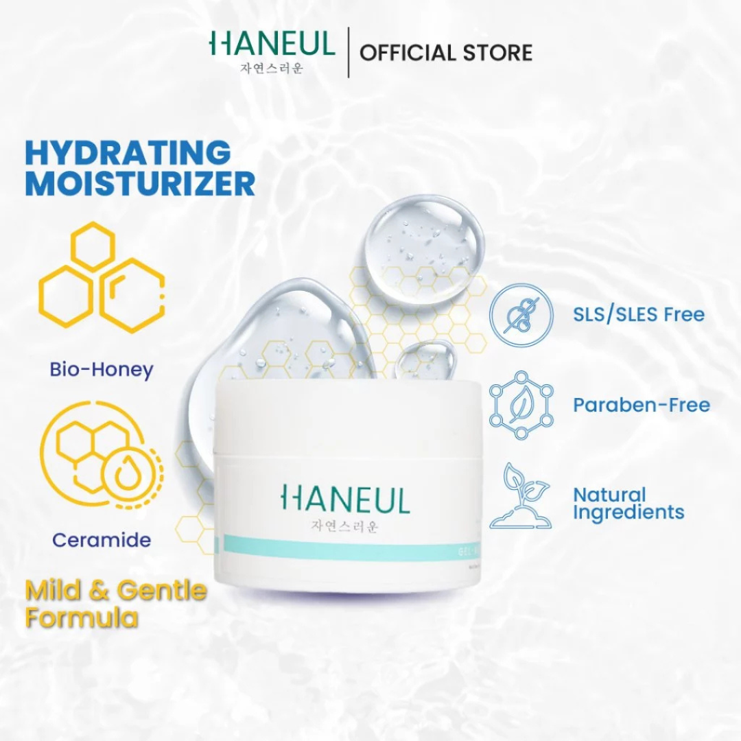 HANEUL Hydrating Gel-Moisturizer for Non-Greasy Hydration (45g) Gel Pelembab Muka